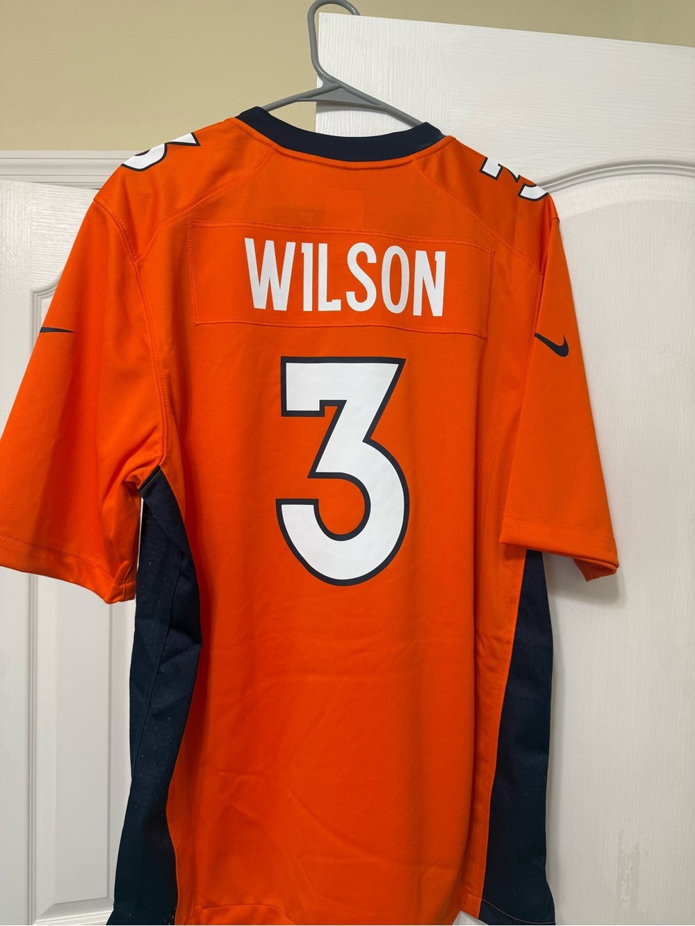 NWT - Russell Wilson Denver Broncos Nike Game Jersey - Orange - Medium